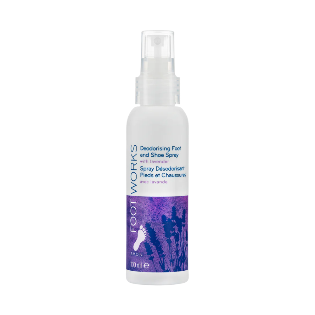 Avon Foot Works Deodorising Foot Spray with Lavender