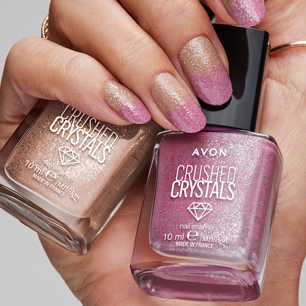 Avon Sunset Beats Crushed Crystals Nail Enamel