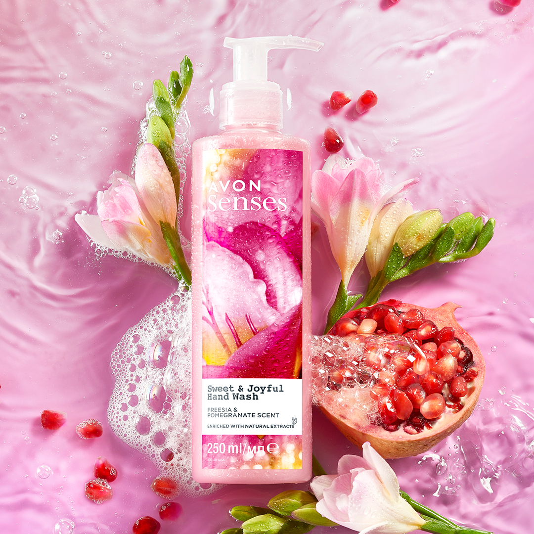 Avon Senses Sweet & Joyful Freesia & Pomegranate Hand Wash 250ml