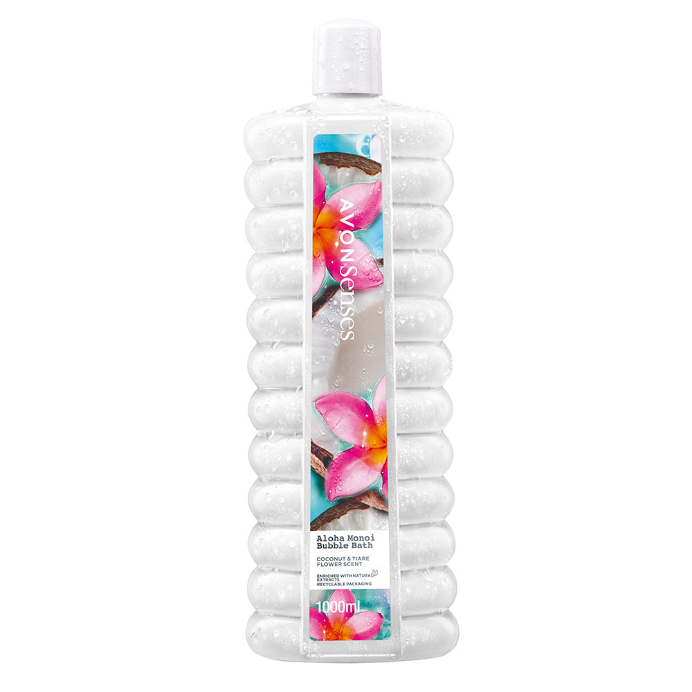Avon Senses Aloha Monoi Bubble Bath - 1 Litre