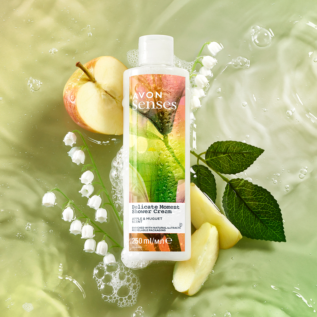 Avon Delicate Moment Apple & Muguet Shower Cream - 500ml