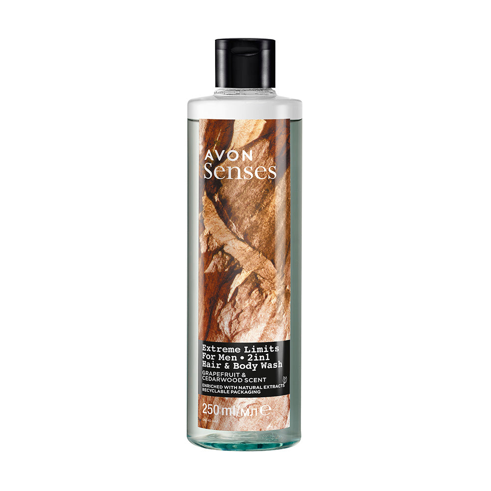 Avon Senses Extreme Limits Hair & Body Wash - 250ml