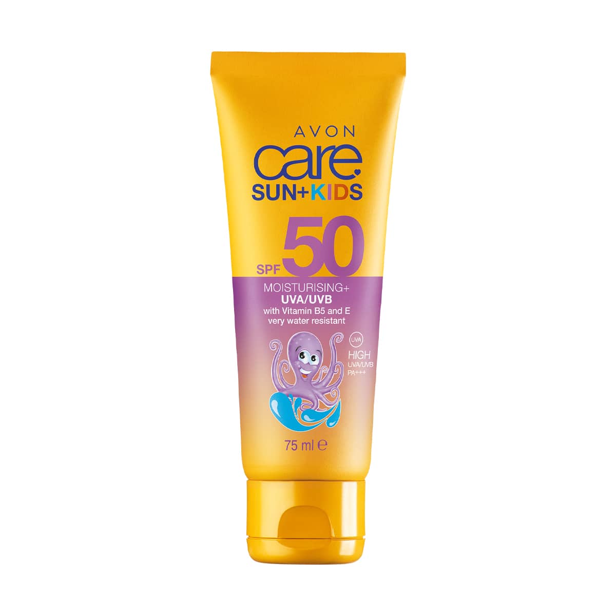 Avon Care SUN+KIDS SPF50 Moisturising High Protection UVA/UVB Water Resistant Sun Cream 75ml