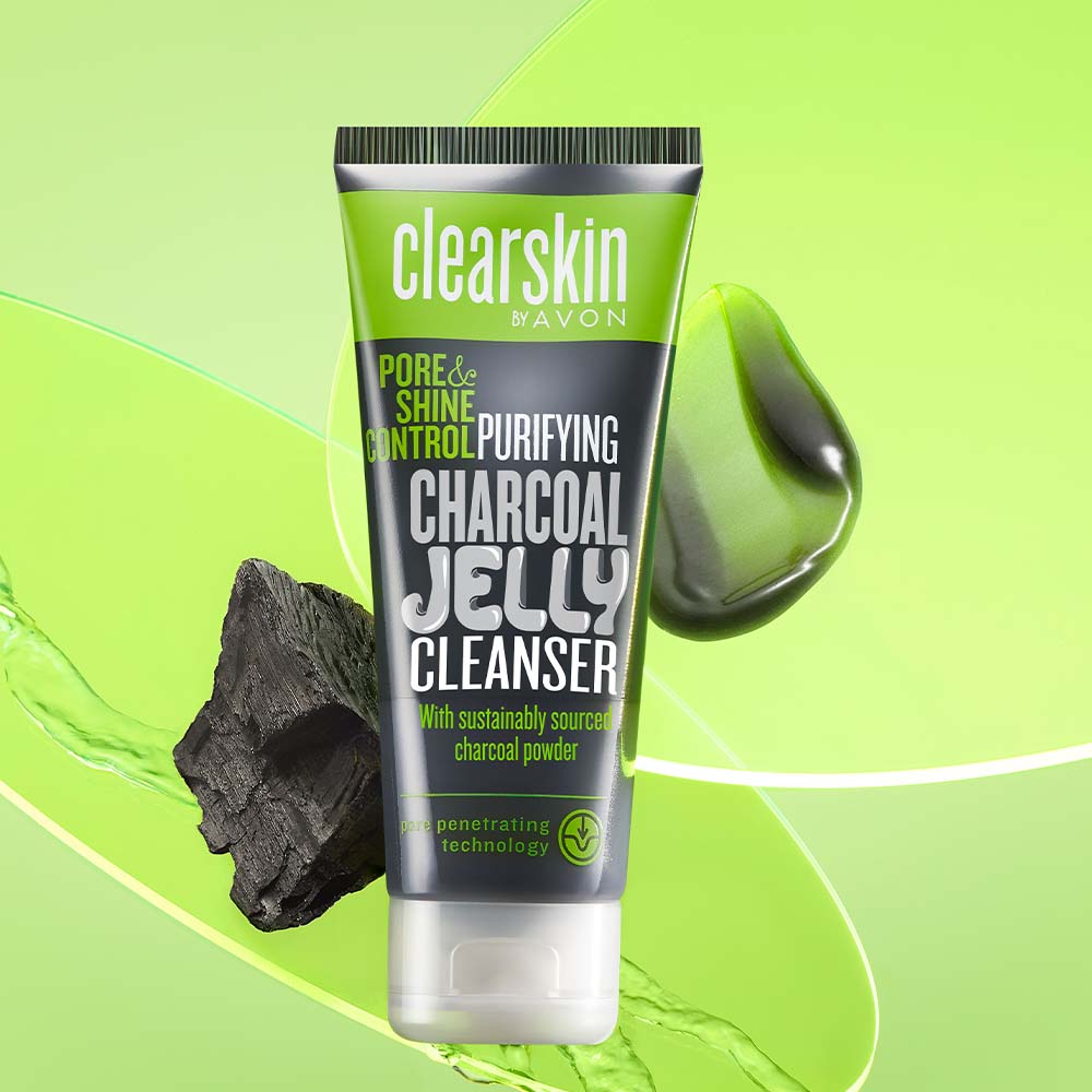 Avon Clearskin Pore & Shine Purifying charcoal Jelly Cleanser - 125ml