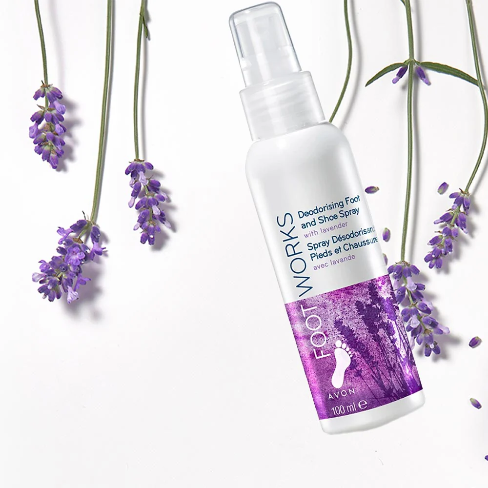 Avon Foot Works Deodorising Foot Spray with Lavender