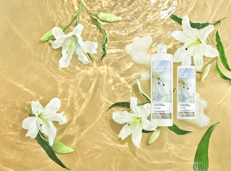Avon Senses White Lily Shower Cream 250ml