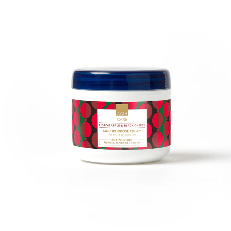 Avon Care Festive Apple and Black Cherry Multipurpose Cream - 400ml