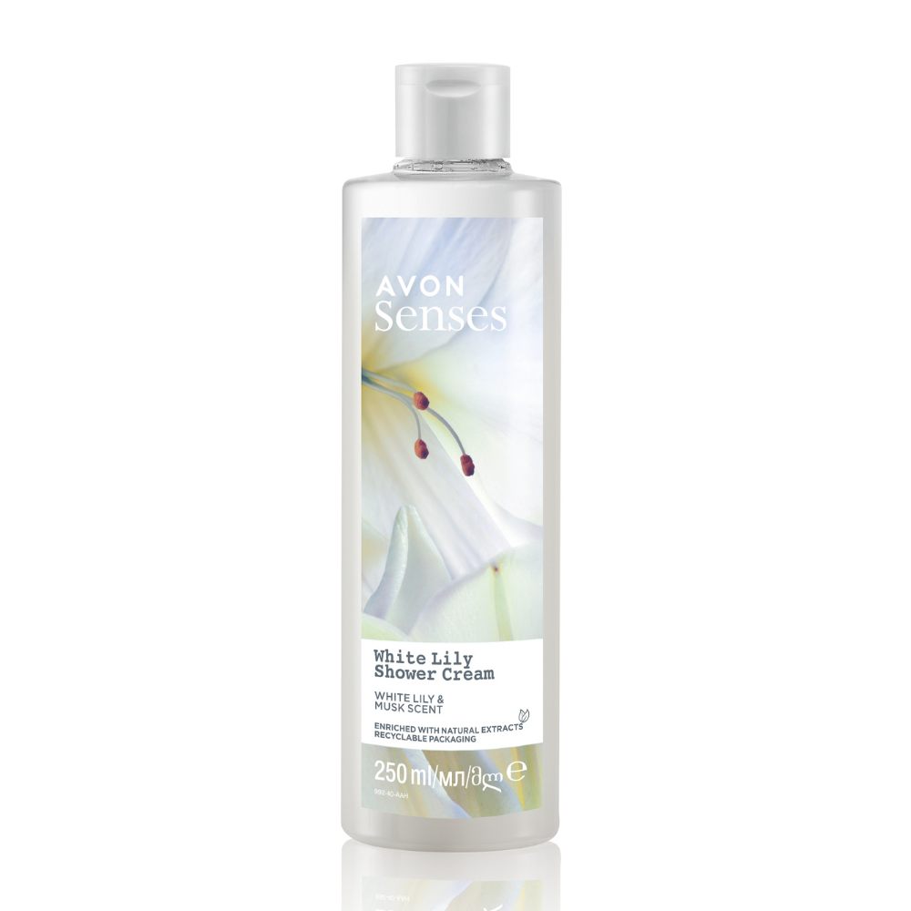 Avon Senses White Lily Shower Cream 250ml