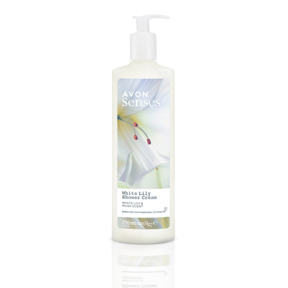 Avon Senses White Lily Shower Cream 720ml