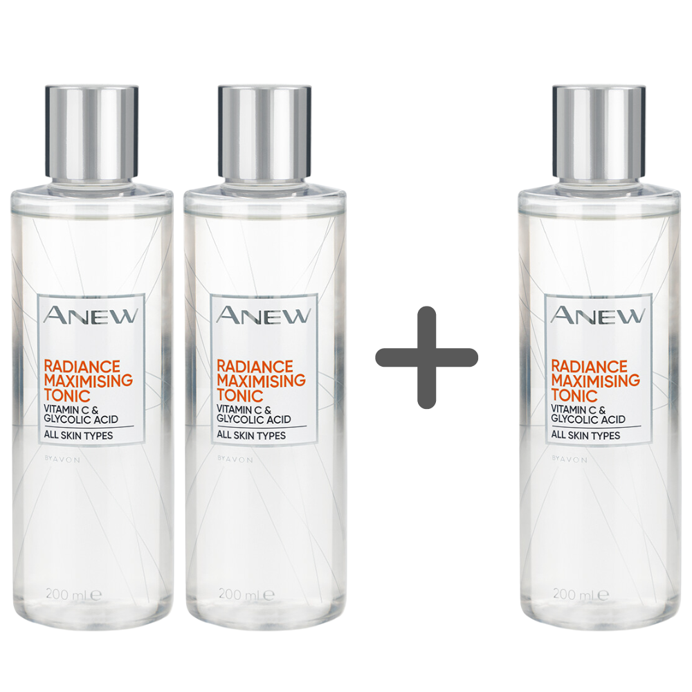 Avon Anew Vitamin C Radiance Tonic - 200ml Pack of 3