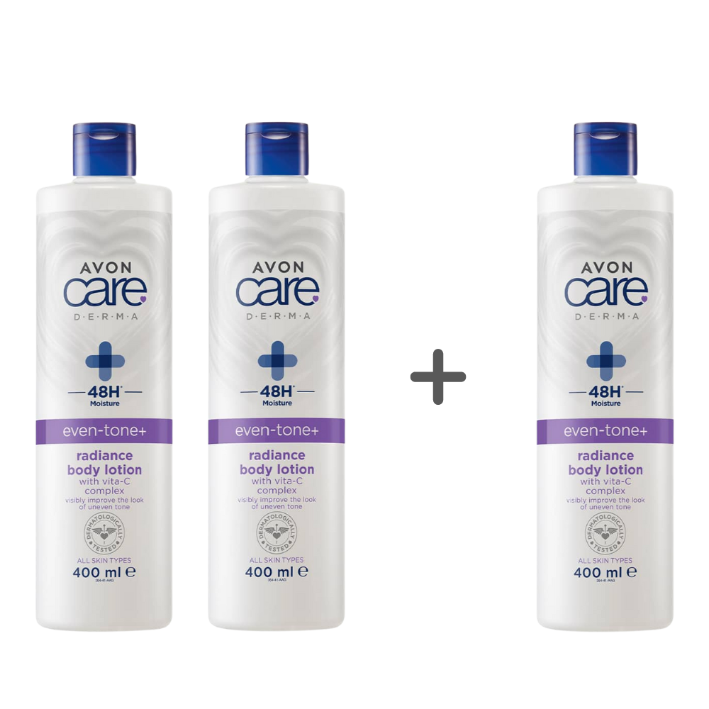 Avon Care Derma Even-Tone+ Body Lotion - 400 ml Pack Of 3