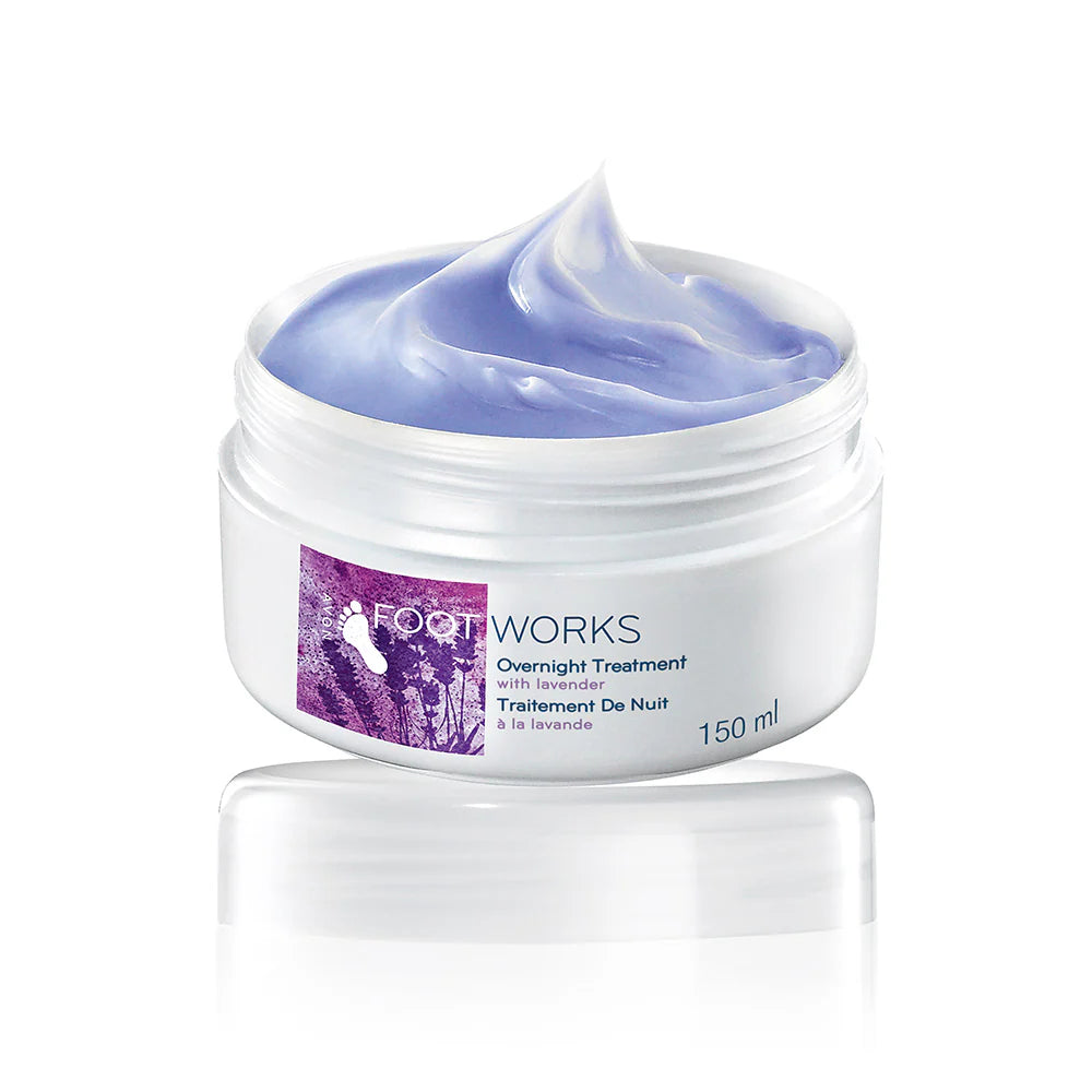 Avon Foot Works Overnight Treatment Cream with Lavender - 150ml