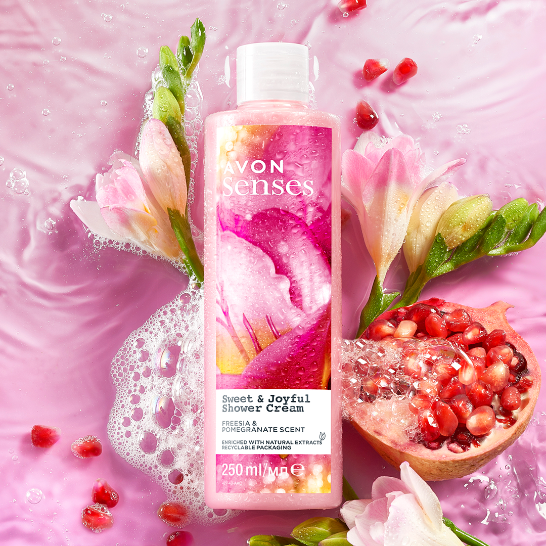 Sweet & Joyful Freesia & Pomegranate Shower Cream - 250ml