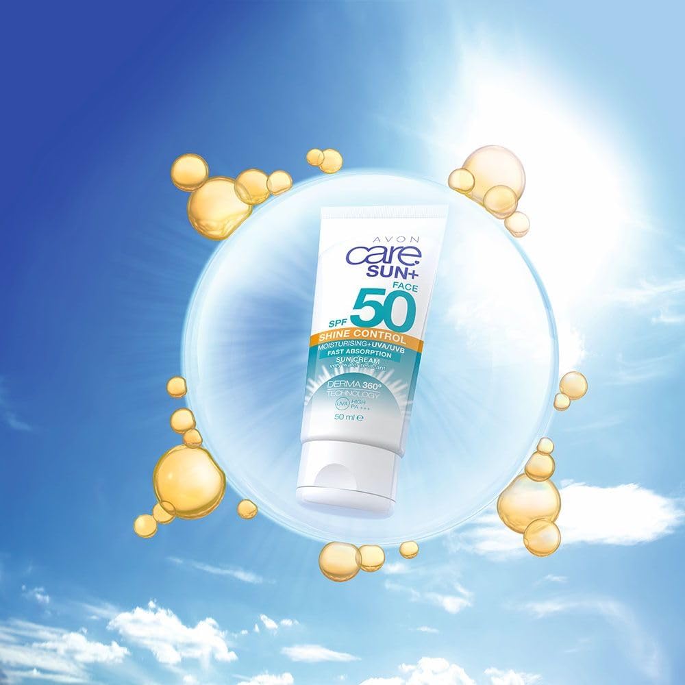 Avon Care Sun Shine Control SPF50 Facial Sun Cream - 50ml Pack Of 3
