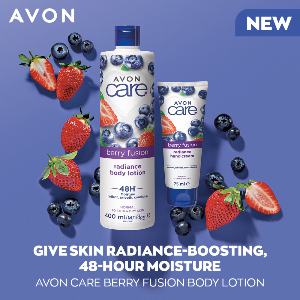 Avon Care Berry Fusion Radiance Hand Cream - 75ml